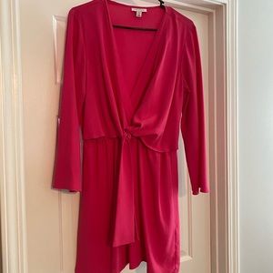 Topshop hot pink mini dress